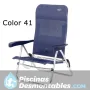 Silla de playa con 7 posiciones y asa incorporada