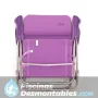 Silla de playa con 7 posiciones y cabezal compact