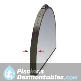 Cama alta natur elegant de aluminio pintado con almohada