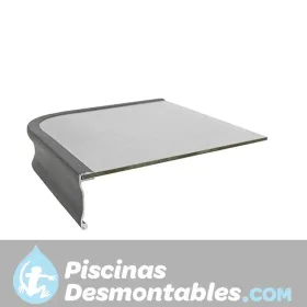 Mesa grande de aluminio con patas telescópicas