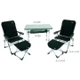 Conjunto Crespo mesa y 2 sillones con reposapiés air elegant