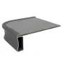 Mesa ovalada de aluminio pintado 130x91 cm