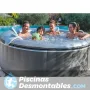 Spa Netspa Malibú Gris 4 Personas 175x70 cm SP-MBU135B