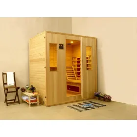 Sauna infrarrojos Stockholm para 4 personas Kokido KJ22004F