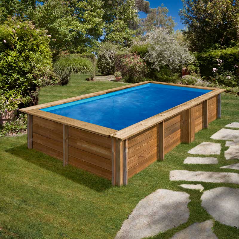 Piscinas de madera rectangulares