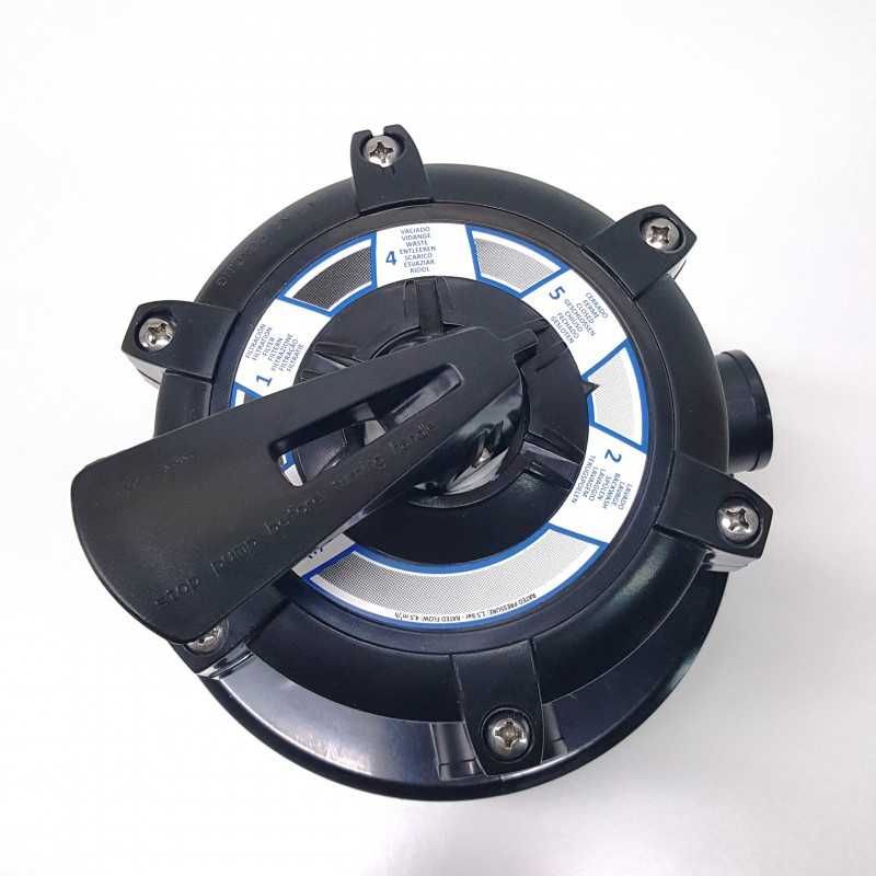 Funciones de la válvula selectora de un filtro de arena