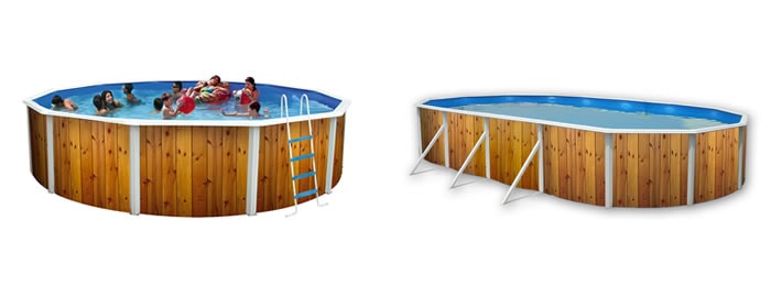 Piscinas Toi Veta, la decorada en imitación a madera Piscinas Toi Veta