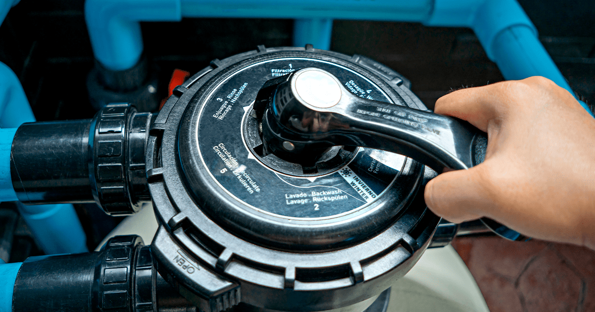 válvula selectora filtro de arena