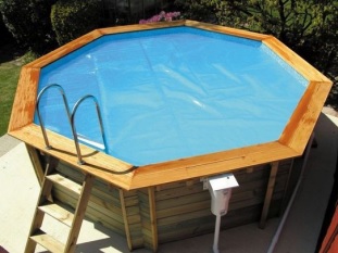 piscina madera octogonal